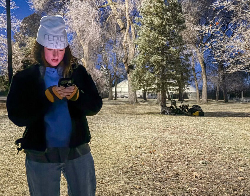 A volunteer records details about a person experiencing homelessness in Salt Lake City on Jan. 30, 2026. There was a slight year-over-year decline in homelessness between 2024 and 2025, according to new federal data.