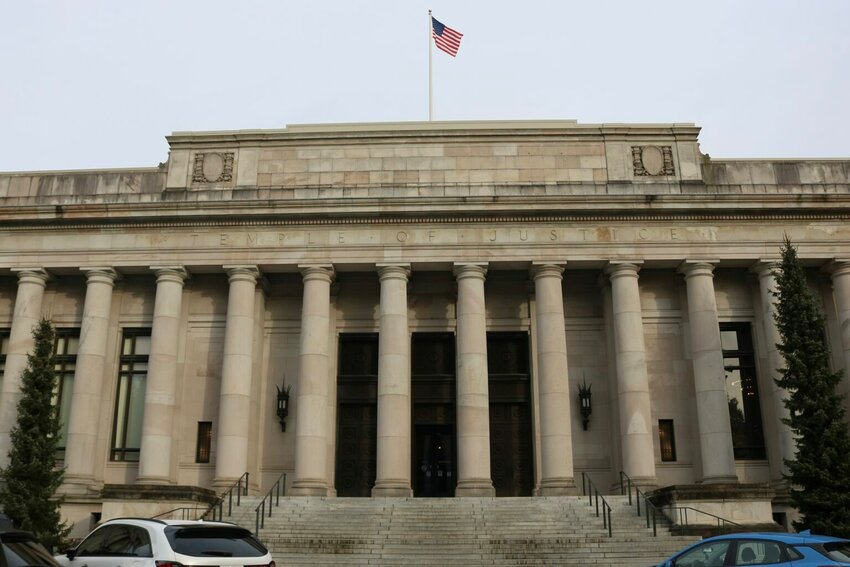 The Washington state Supreme Court building in Olympia. (Photo by Aspen Ford/Washington State Standard)