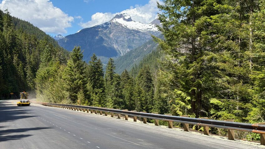 Contractor crews working for the Washington State Department of Transportation completed emergency repairs on State Route 20 and fully reopened the North Cascade Highway on Sunday, June 14. (Photo courtesy of WSDOT)