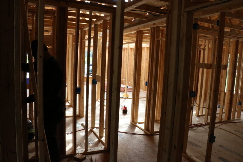 A house stands under construction in 2024 in Letcher County, Ky.