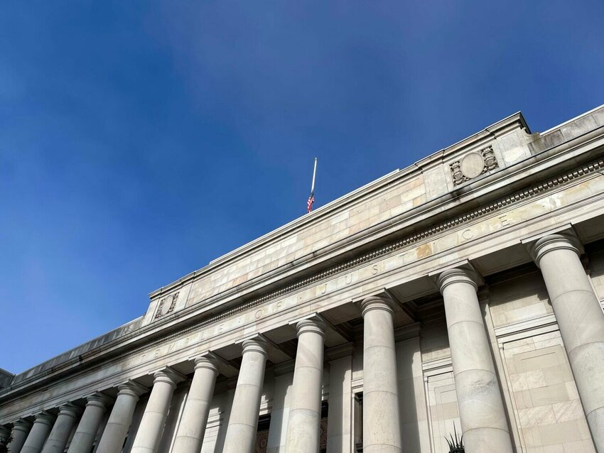 The Temple of Justice in Olympia, Washington where the state Supreme Court convenes. (Photo by Bill Lucia/Washington State Standard)