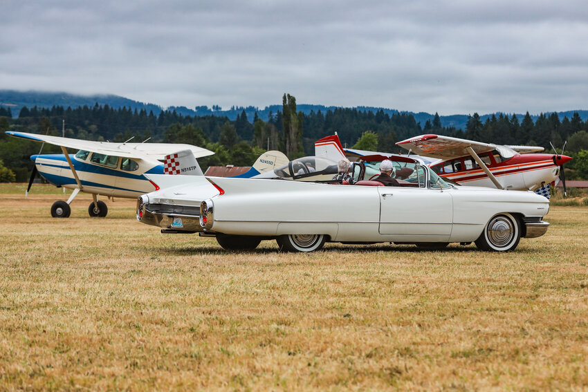 Classic cars and general aviation aircraft flocked to the Cedars North Airpark for a fly-in and cruise-in last year in Battle Ground.