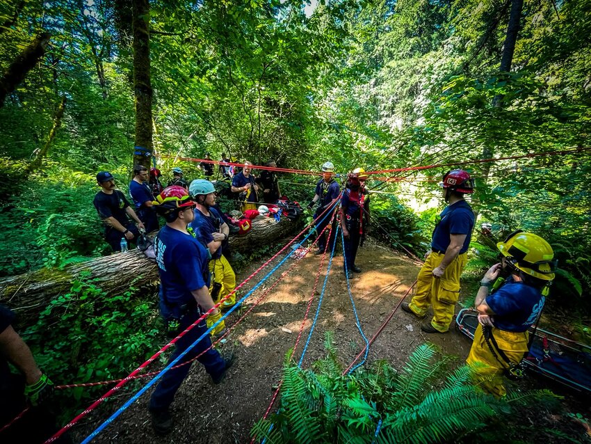 Responding agencies included East Clark Professional Fire Fighters, Clark County Fire District 6, Vancouver Firefighters IAFF Local 452, Clark-Cowlitz Fire Rescue and Fire District 3.