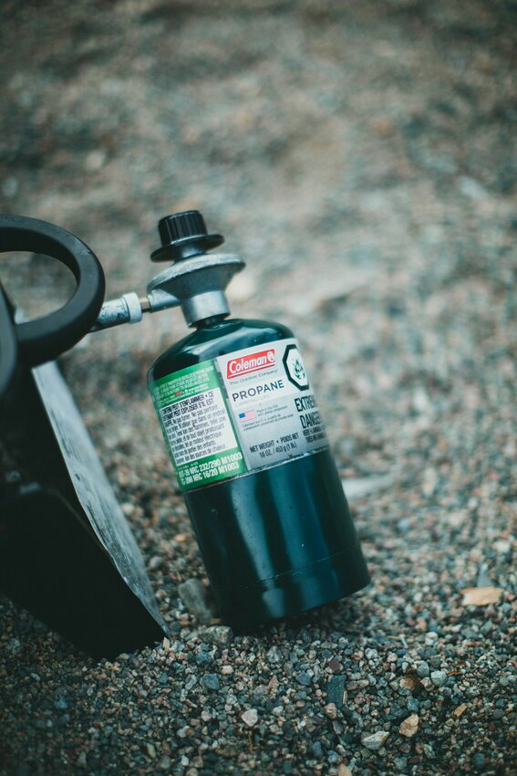 Empty and partially full propane containers require special handling because they can pose a fire hazard if disposed of improperly.