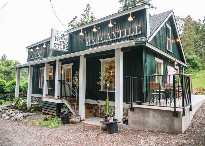 The 100-year-old mercantile building in Venersborg reopened in April with a remodel and new purposes, including floral and gifts, along with mercantile goods and fresh coffee.