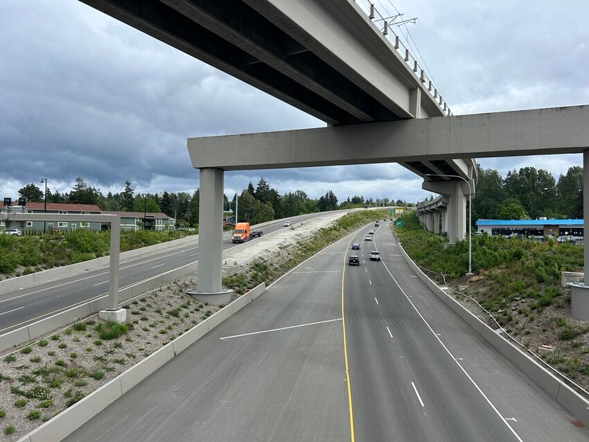 In December 2026, Washington plans to begin offering a toll discount for drivers with lower incomes on State Route 509 expressway (above) and the State Route 167 expressway.
