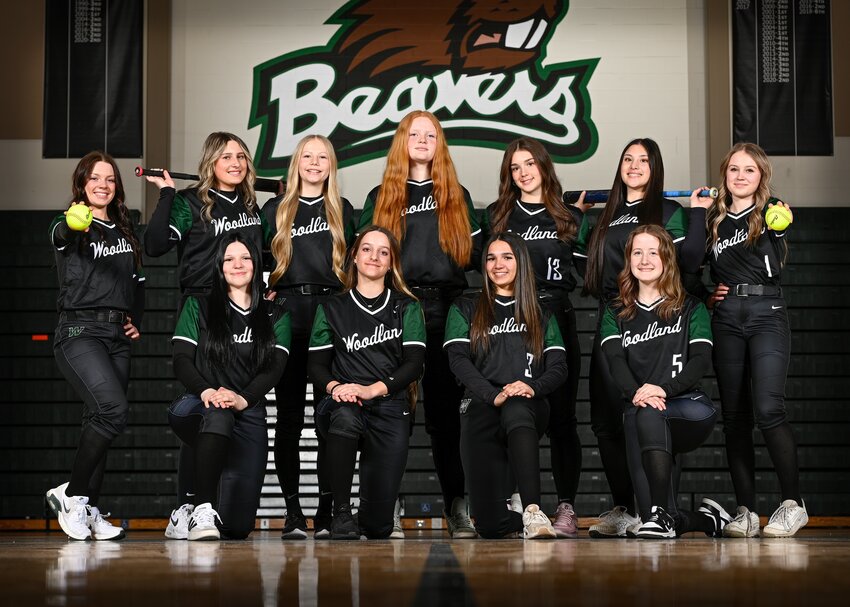 The Woodland High School varsity girls' fastpitch softball team earned a scholastic award for maintaining an average GPA of 3.525.