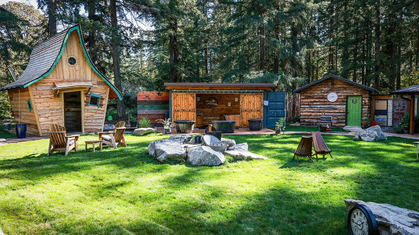 The wood-fired soaking tub at Kickback Sauna and Cold Plunge consistently sits at 105-degrees fahrenheit.