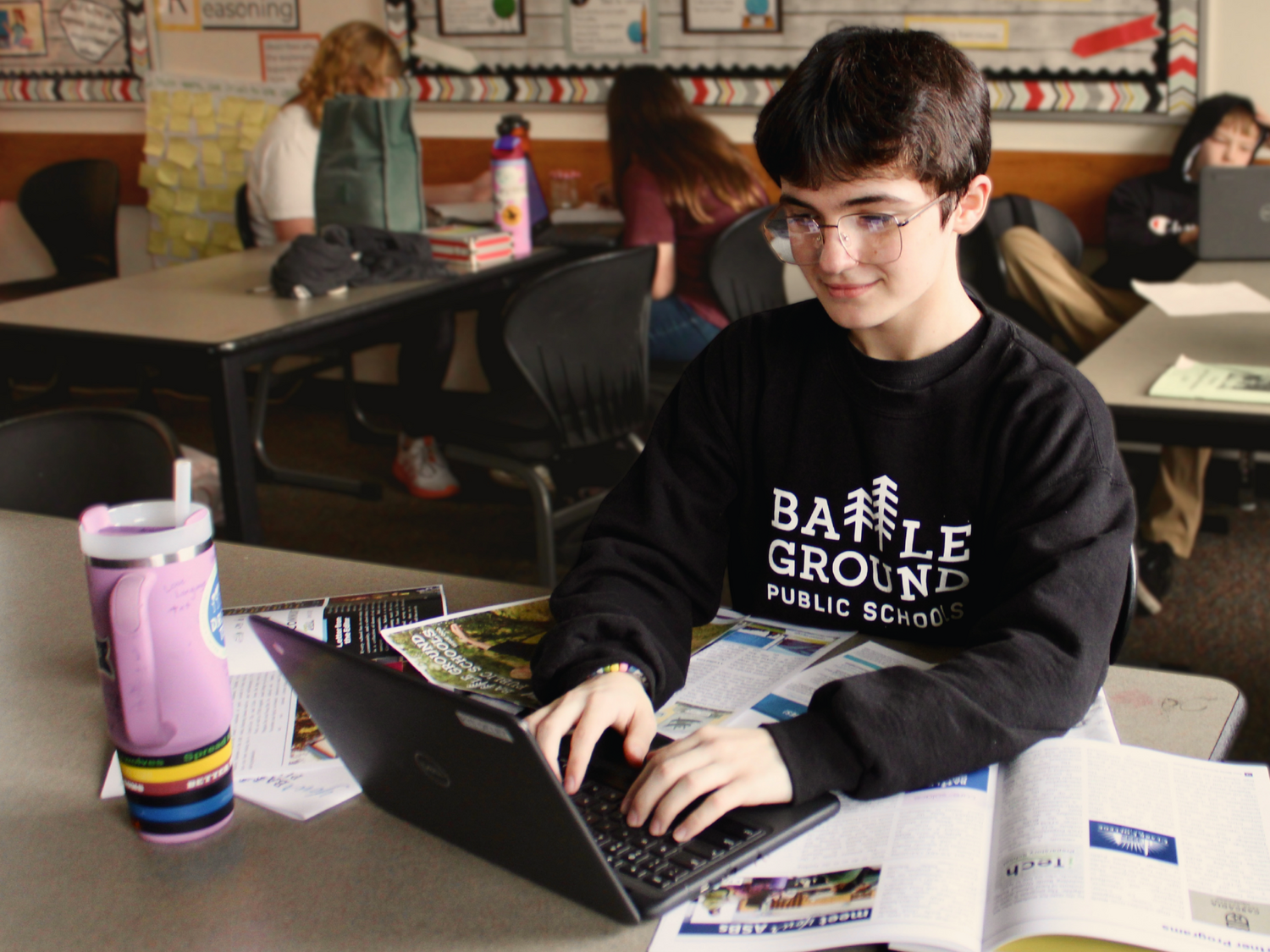 Tukes Valley Middle School student leads school district news magazine - The Reflector