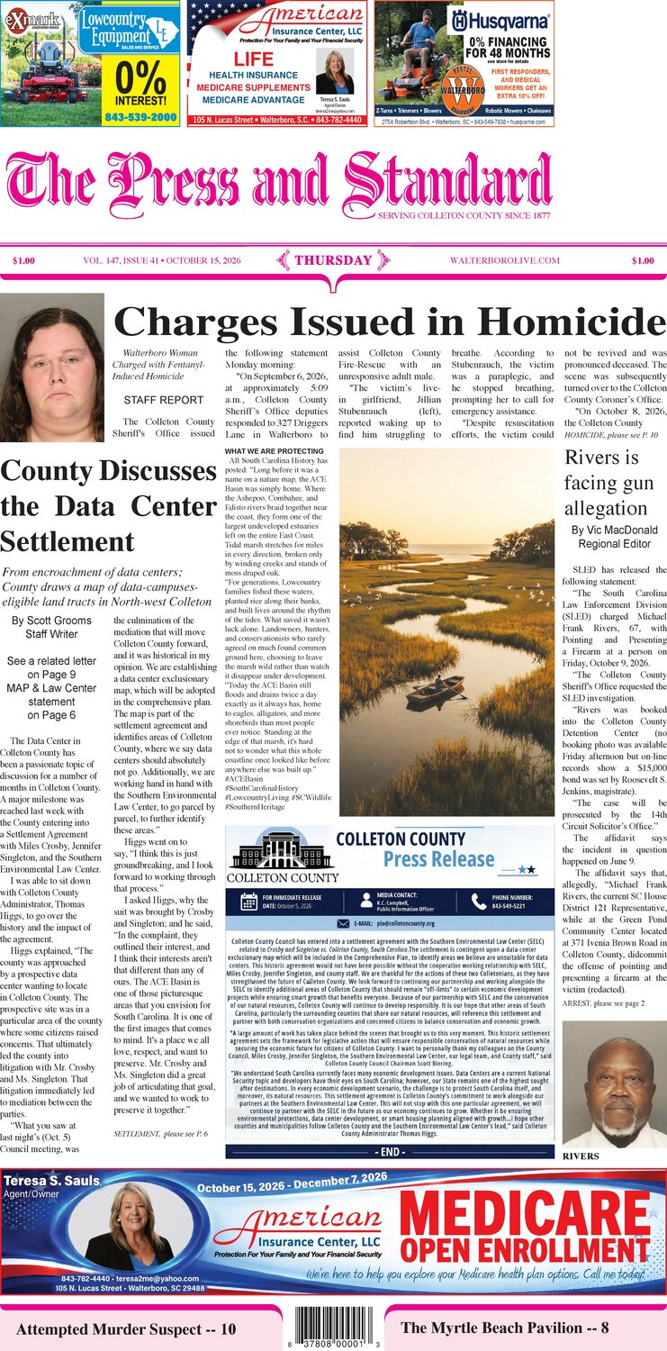 Octever October 15, 2026 | Walterboro Live