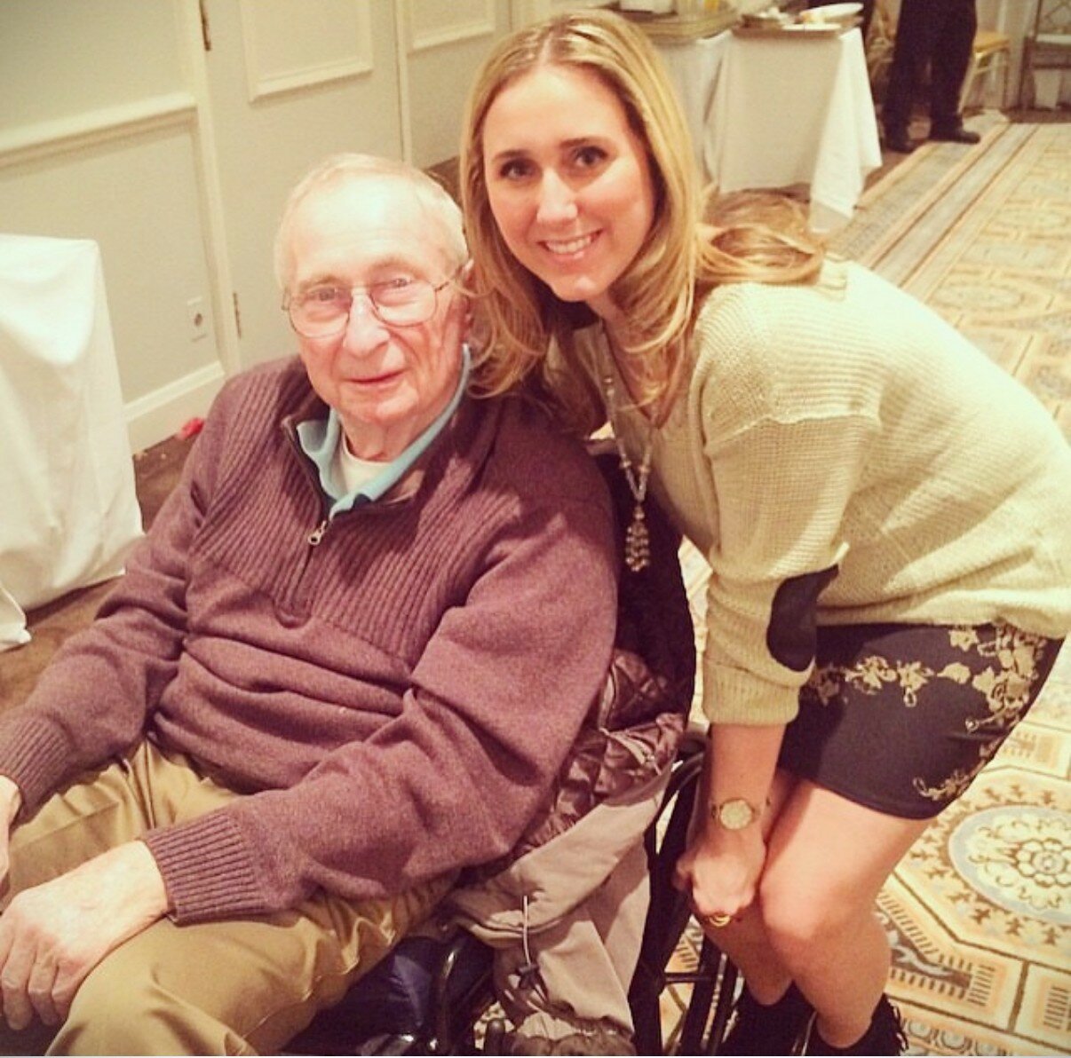 Erica Grabinski, DO with her "papa," James Collins.