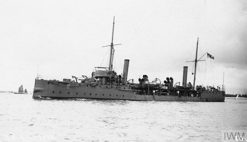 Photographer Ernest Hopkins&rsquo; captured this image of the British Royal Navy&rsquo;s torpedo gunboat HMS Hussar during World War I. It&rsquo;s part of the Imperial War Museum&rsquo;s Admiralty Official Collection.
