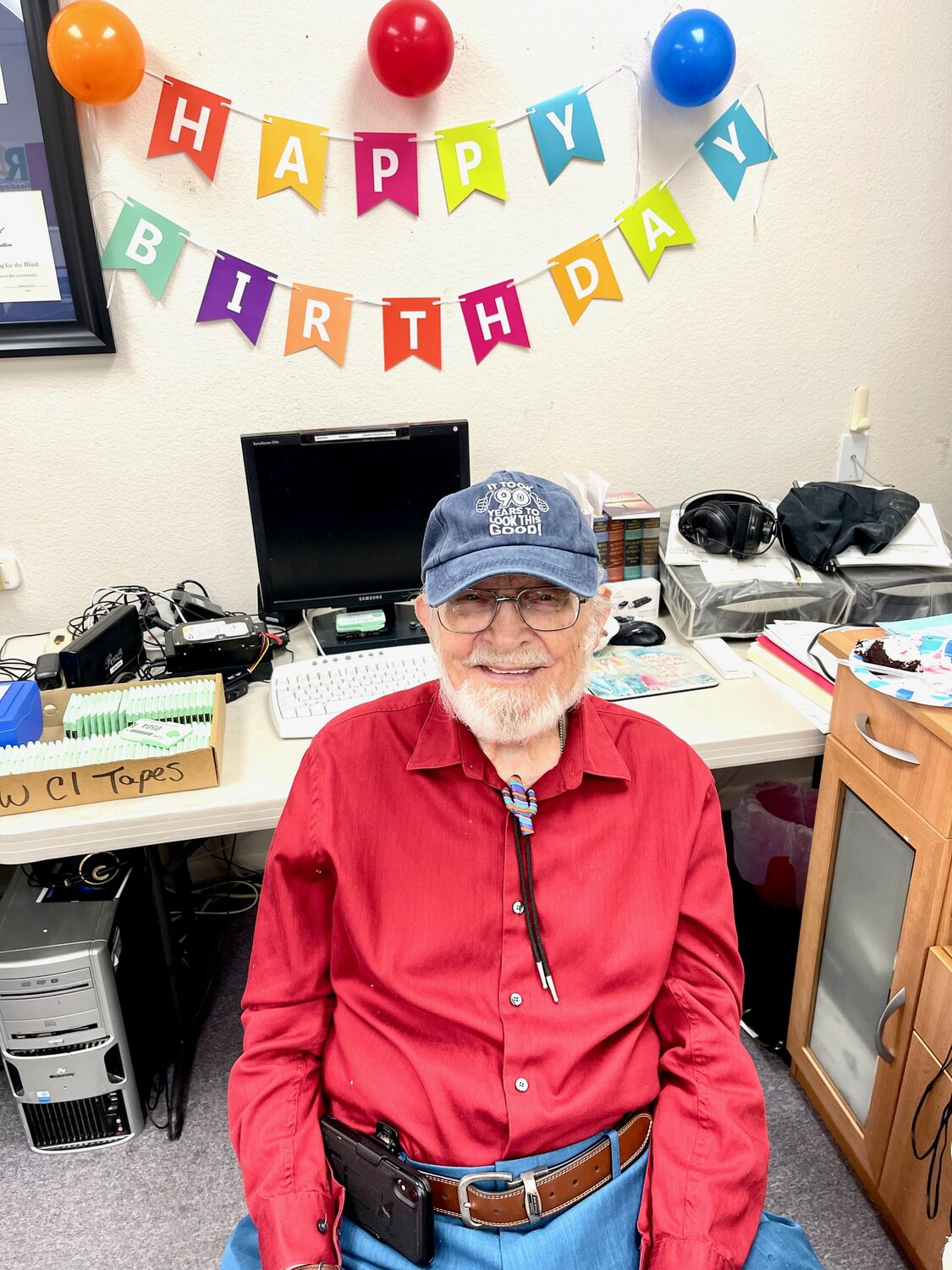 John Schumacher at his 90th birthday party celebration at RRRB.